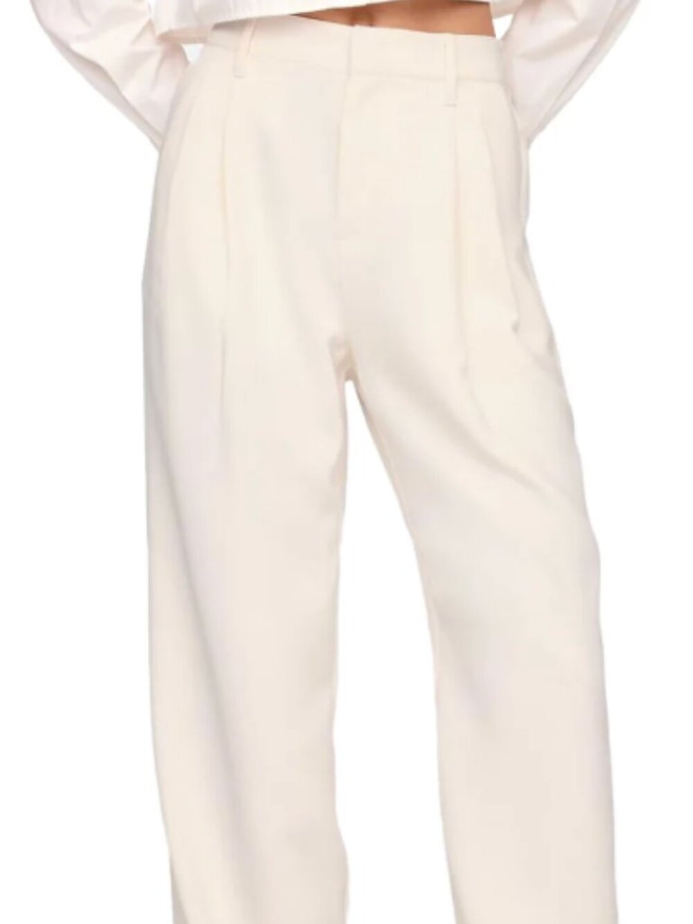 Like New Gap Easy Crepe Trousers Birch White- Size 10